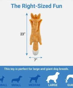 Frisco Fur Really Real Fox Plush Squeaky Dog Toy -PetNest Shop 316937 PT1. SY630 V1641400617