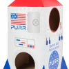 Frisco Spaceship Cardboard Cat House, 2-Story -PetNest Shop 317721 MAIN. SY630 V1642086541