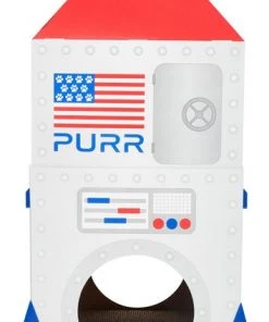 Frisco Spaceship Cardboard Cat House, 2-Story -PetNest Shop 317721 PT2. SY630 V1642088822