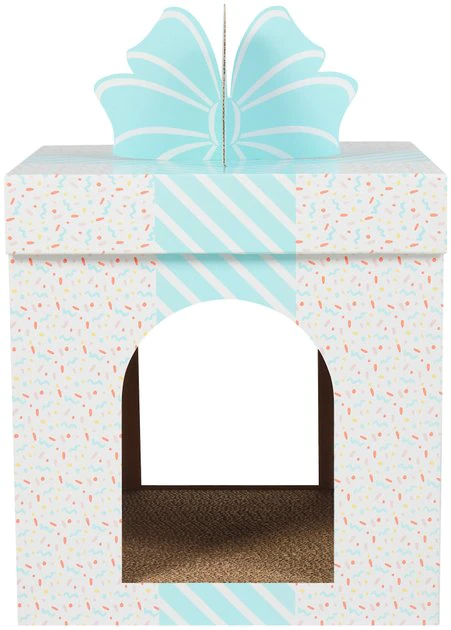 Frisco Birthday Gift Box Cardboard Cat House 5 Frisco Birthday Gift Box Cardboard Cat House - Image 3