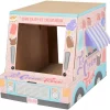 Frisco Ice Cream Truck Cardboard Cat House, 2-Story -PetNest Shop 317729 MAIN. SY630 V1642086245