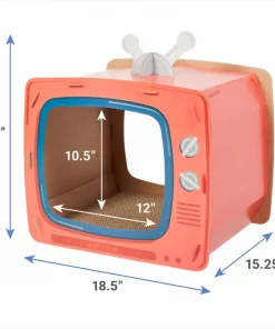 Frisco TV Set Cardboard Cat House -PetNest Shop 317731 PT1. SY630 V1642690950