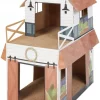 Frisco Farmhouse Cardboard Cat House, 2-Story -PetNest Shop 317733 MAIN. SY630 V1642086290