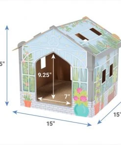 Frisco Greenhouse Cardboard Cat House -PetNest Shop 317737 PT1. SY630 V1642691056