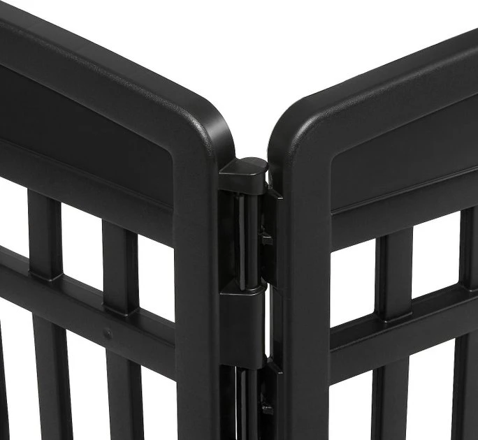 Frisco 4-Panel Plastic Exercise Playpen, Black + Dog Training & Potty Pads, 22 x 23-in, 150 count, Unscented 4 Frisco 4-Panel Plastic Exercise Playpen, Black + Dog Training & Potty Pads, 22 x 23-in, 150 count, Unscented - Image 2