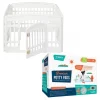 Frisco 4-Panel Plastic Exercise Playpen, White + Dog Training & Potty Pads, 22 x 23-in, 150 count, Unscented -PetNest Shop 318960 MAIN. SY630 V1630362988