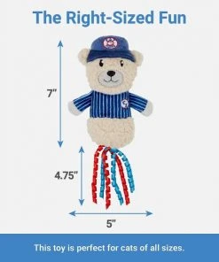 Frisco||Pets First Frisco Baseball Bear Plush and Crinkle Kicker Toy + Pets First Chicago Cubs Baseball Cat Scratcher Toy with Catnip -PetNest Shop 318986 PT2. SY630 V1630360000