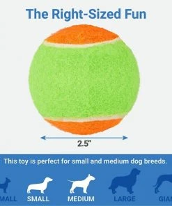 Frisco||Project Hive Pet Company Frisco Fetch Squeaking Colorful Tennis Ball, 3-Pack + Project Hive Pet Company Ball Dog Toy -PetNest Shop 319024 PT2. SY630 V1630560689