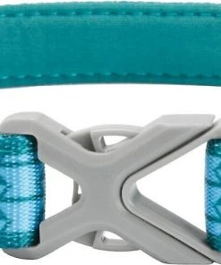 Frisco Outdoor Comfort Print Nylon Padded Collar, Medium - Neck: 14-20-in, Width: 3/4-in + Outdoor Ultra Reflective Rope Leash With Padded Handle, Bayou Teal, 6 - ft -PetNest Shop 319076 PT1. SY630 V1631143272