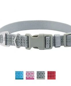 Frisco Outdoor Frisco Nylon Collar, Forest Green, Medium-Neck: 14-20-in, Width: 3/4-in + Rope Leash With Padded Handle, Stone Gray, 6-ft -PetNest Shop 319104 PT1. SY630 V1631148980