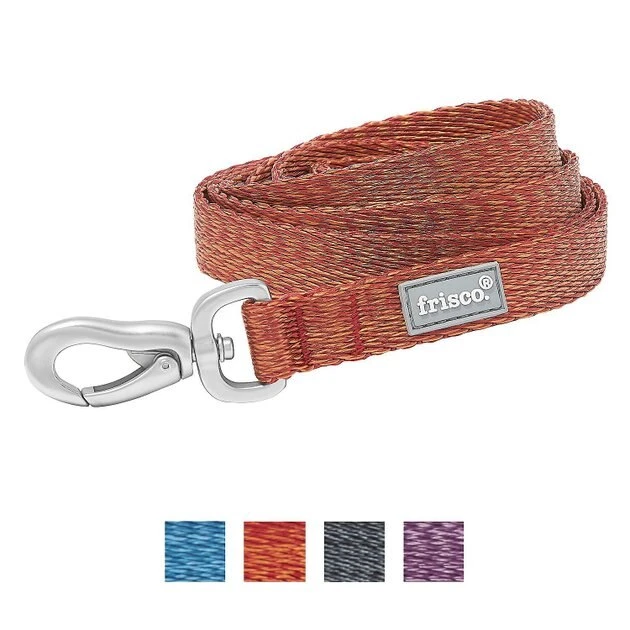 Frisco Outdoor Heathered Nylon Collar, Flamepoint Orange, Medium - Neck: 14-20-in, Width: 3/4-in + Dog Leash, Flamepoint Orange, Medium - Length: 6-ft, Width: 3/4-in 8 Frisco Outdoor Heathered Nylon Collar, Flamepoint Orange, Medium - Neck: 14-20-in, Width: 3/4-in + Dog Leash, Flamepoint Orange, Medium - Length: 6-ft, Width: 3/4-in - Image 6