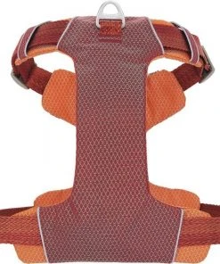 Frisco Outdoor Lightweight Ripstop Nylon Harness, Flamepoint Orange, Large, Neck: 18 to 28-in, Girth 24 to 34-in + Heathered Nylon Collar, Flamepoint Orange, Large, Neck: 18 -26-in, Width: 1-in -PetNest Shop 319154 PT2. SY630 V1631151372