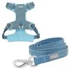 Frisco Outdoor Lightweight Ripstop Nylon Harness, River Blue, Extra Large, Neck: 22 to 34-in, Girth: 32 to 44-in + Heathered Dog Leash, River Blue, Large - Length: 6-ft, Width: 1-in -PetNest Shop 319164 MAIN. SY630 V1631153500