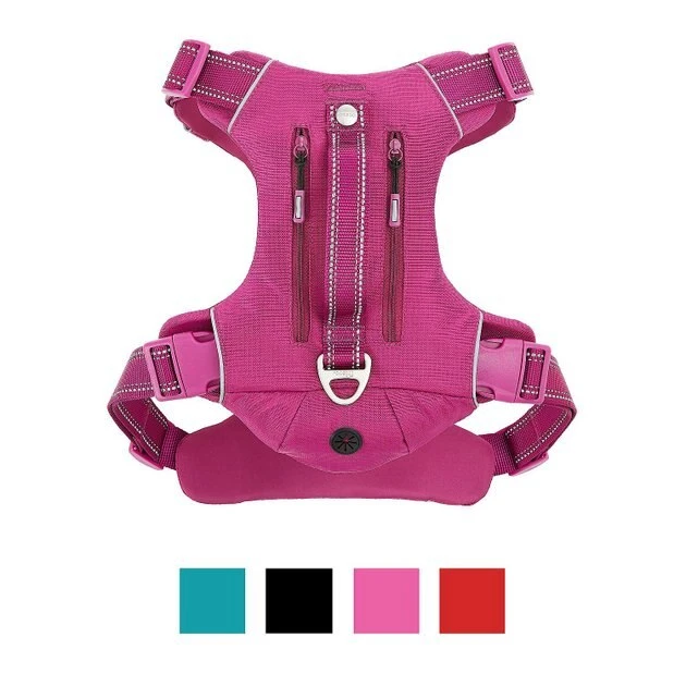 Frisco Outdoor Premium Ripstop Nylon Harness with Pocket, Boysenberry Purple, Extra Large, Neck: 22 to 34-in, Girth: 32 to 44-in + Waterproof Stinkproof PVC Rope Leash, Shadow Purple, 6 Ft. 4 Frisco Outdoor Premium Ripstop Nylon Harness with Pocket, Boysenberry Purple, Extra Large, Neck: 22 to 34-in, Girth: 32 to 44-in + Waterproof Stinkproof PVC Rope Leash, Shadow Purple, 6 Ft. - Image 2