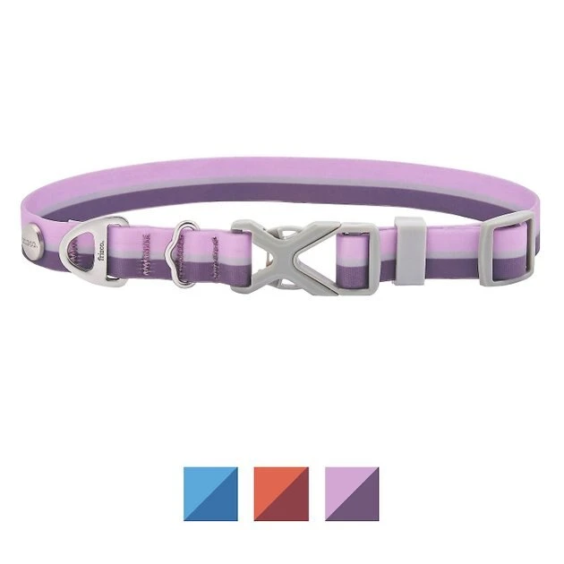 Frisco Outdoor Two Tone Waterproof Stinkproof PVC Harness, Shadow Purple, Medium, Neck: 16 to 22-in, Girth: 19 to 29-in + Dog Collar, Boysenberry Purple, Medium - Neck: 14½-20-in, Width: 3/4-in 8 Frisco Outdoor Two Tone Waterproof Stinkproof PVC Harness, Shadow Purple, Medium, Neck: 16 to 22-in, Girth: 19 to 29-in + Dog Collar, Boysenberry Purple, Medium - Neck: 14½-20-in, Width: 3/4-in - Image 6