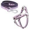 Frisco Outdoor Two Toned Waterproof Stink Proof PVC Leash, Boysenberry Purple, Medium - Length: 6-ft, Width: 3/4-in + Dog Harness, Shadow Purple, Medium, Neck: 16 to 22-in, Girth: 19 to 29-in -PetNest Shop 319436 MAIN. SY630 V1631139419