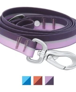 Frisco Outdoor Two Toned Waterproof Stink Proof PVC Leash, Boysenberry Purple, Small - Length: 6-ft, Width: 5/8-in + Dog Harness, Shadow Purple, Small, Neck: 14 to 19-in, Girth: 16 to 23-in -PetNest Shop 319438 PT1. SY630 V1631158316
