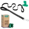Frisco Traffic Leash with Padded Handles & Poop Bag Dispenser, Black, Length: 6ft, Width: 1-in + Refill Dog Poop Bags, Scented, 120 count -PetNest Shop 319512 MAIN. SY630 V1630627292