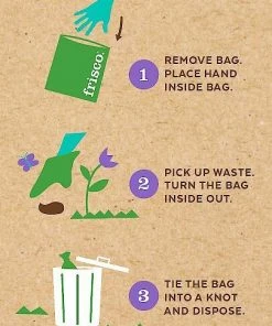 Frisco Traffic Leash with Padded Handles & Poop Bag Dispenser, Black, Length: 6ft, Width: 1-in + Refill Dog Poop Bags, Scented, 120 count -PetNest Shop 319512 PT8. SY630 V1630617370