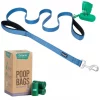 Frisco Traffic Leash with Padded Handles & Poop Bag Dispenser, Blue, Length: 6ft, Width: 1-in + Refill Dog Poop Bags, Scented, 120 count -PetNest Shop 319516 MAIN. SY630 V1630623673