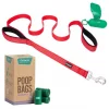 Frisco Traffic Leash with Padded Handles & Poop Bag Dispenser, Red, Length: 6ft, Width: 1-in + Refill Dog Poop Bags, Scented, 120 count -PetNest Shop 319524 MAIN. SY630 V1630628814