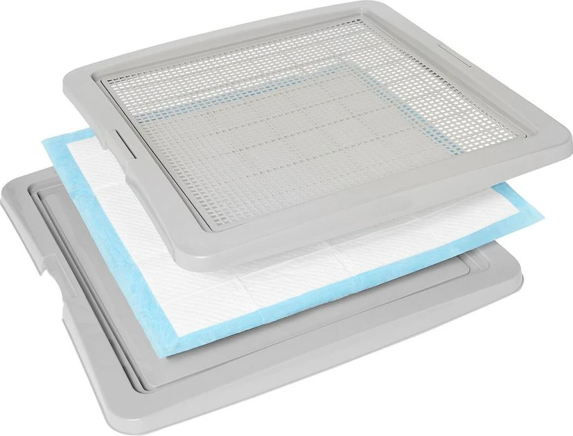 Frisco Training Pad Holder, 24-in x 24-in + Dog Training & Potty Pads, 22 x 23-in, 100 count, Unscented 4 Frisco Training Pad Holder, 24-in x 24-in + Dog Training & Potty Pads, 22 x 23-in, 100 count, Unscented - Image 2