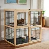 Frisco Collapsible Wood & Wire Cat Cage Playpen, 2 Level -PetNest Shop 323214 MAIN. SY630 V1645473402