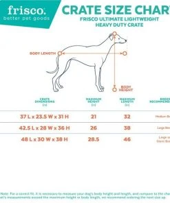 Frisco Ultimate Lightweight Heavy Duty Foldable & Stackable Steel Metal Single Door Dog Crate -PetNest Shop 326416 PT2. SY630 V1645739508