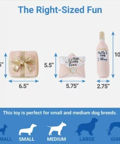 Frisco Mother's Day Gifts Plush Squeaky Dog Toy, 3 count -PetNest Shop 327035 PT1. SY630 V1649870846