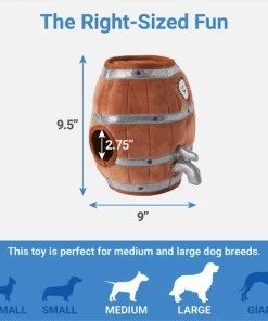 Frisco Beer & Keg Plush Squeaky Dog Toy, 4 count -PetNest Shop 327047 PT2. SY630 V1648563981