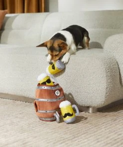 Frisco Beer & Keg Plush Squeaky Dog Toy, 4 count -PetNest Shop 327047 PT3. SY630 V1648667317