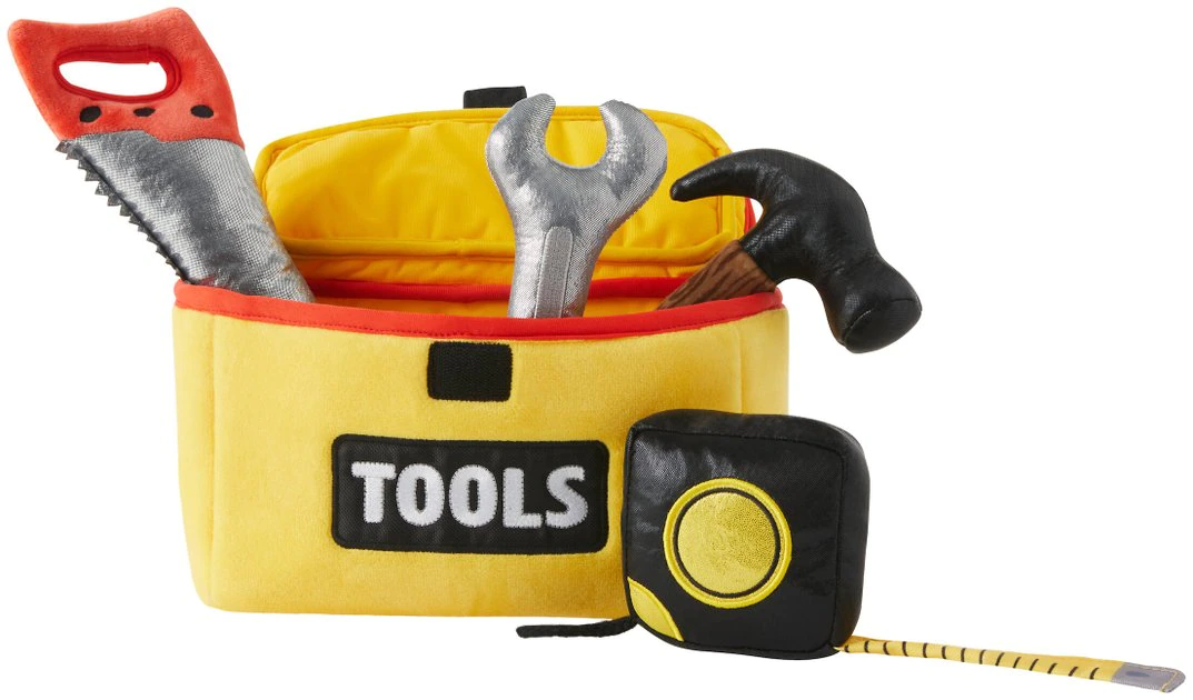 Frisco Tool Box Plush Squeaky Dog Toy 3 Frisco Tool Box Plush Squeaky Dog Toy
