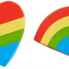 Frisco Pride Rainbow & Heart Latex Squeaky Dog Toy, 2 count -PetNest Shop 331632 MAIN. SY630 V1649086319