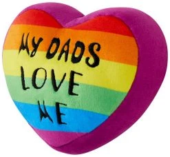 Frisco Pride My Dads Love Me Plush Squeaky Dog Toy