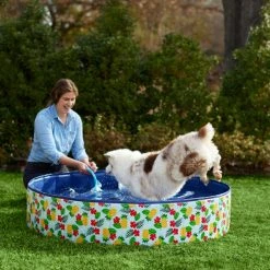Frisco Outdoor Dog Swimming Pool, Hawaiian Print