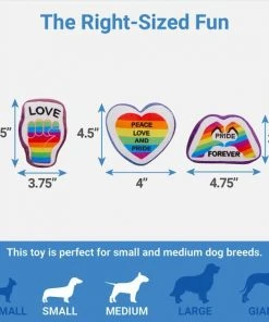 Frisco Pride Rainbow Hide & Seek Puzzle Plush Squeaky Dog Toy -PetNest Shop 331673 PT2. SY630 V1649785282