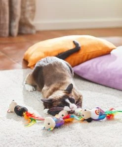 Frisco Pride Mice Plush Cat Toy with Silvervine, 4 count 7 Frisco Pride Mice Plush Cat Toy with Silvervine, 4 count -PetNest Shop 331678 PT3. SY630 V1647356040