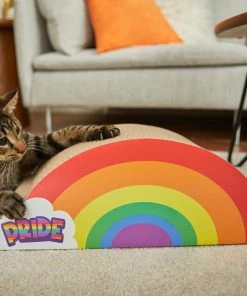 Frisco Pride Rainbow Cat Scratcher Toy with Catnip -PetNest Shop 331684 PT3. SY630 V1647355617