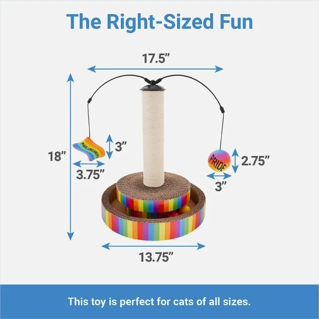 Frisco Pride Interactive Cat Scratcher Toy with Catnip 4 Frisco Pride Interactive Cat Scratcher Toy with Catnip - Image 2