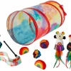 Frisco Pride Plush, Teaser, Ball, Tunnel Variety Pack Cat Toy with Catnip, 10 count -PetNest Shop 331696 MAIN. SY630 V1649086619