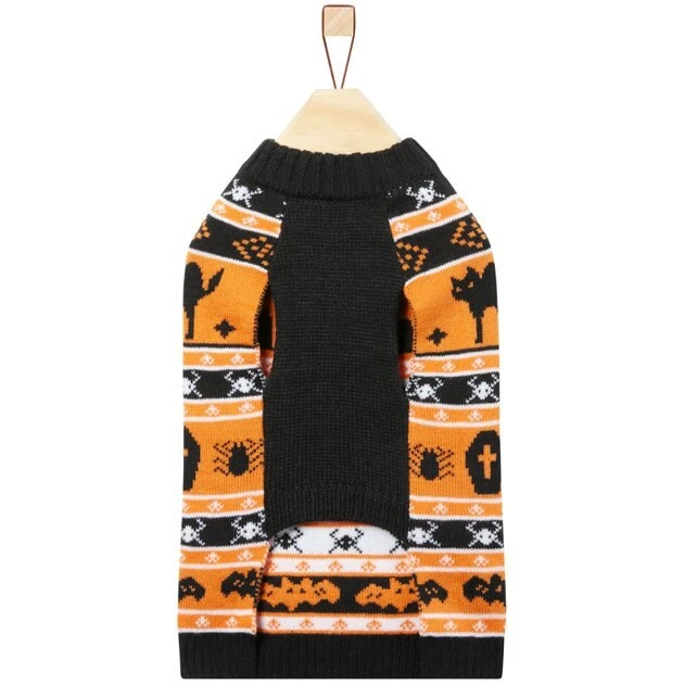 Frisco Fair Isle Pumpkin Dog & Cat Sweater 6 Frisco Fair Isle Pumpkin Dog & Cat Sweater - Image 4