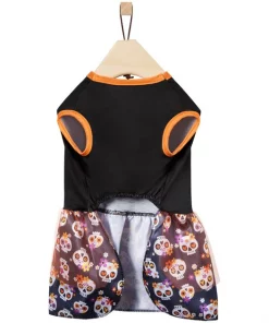 Frisco Sweet & Spooky Ruffle Skull Dog & Cat Dress -PetNest Shop 335161 PT5. SY630 V1658346512