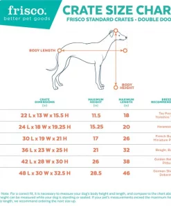 Frisco Fold & Carry Double Door Collapsible Wire Dog Crate -PetNest Shop 88786 PT2. SY630 V1568052790