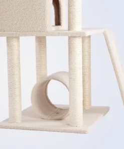 Frisco 62-in Faux Fur Cat Tree & Condo -PetNest Shop 92259 PT4. SY630 V1584452542