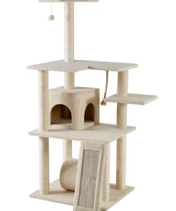 Frisco 62-in Faux Fur Cat Tree & Condo -PetNest Shop 92259 PT5. SY630 V1584453065