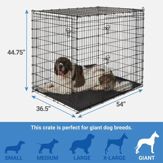 Frisco XX-Large Heavy Duty Double Door Wire Dog Crate, 54 inch 4 Frisco XX-Large Heavy Duty Double Door Wire Dog Crate, 54 inch - Image 2